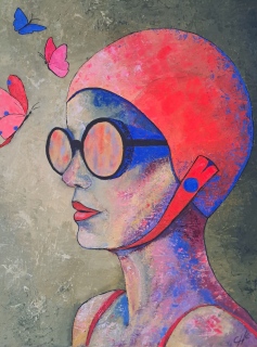 L'envol  50 x 70 - Collection Féminité